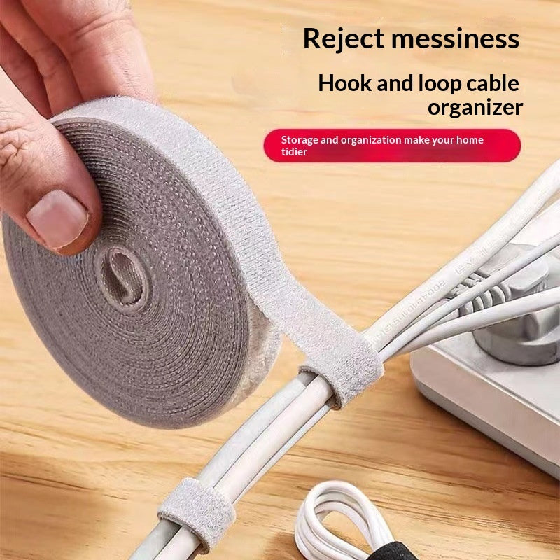 Data Cable Organizer Tidy-up And Fixation Velcro Cable Tie Cable Harness Strap