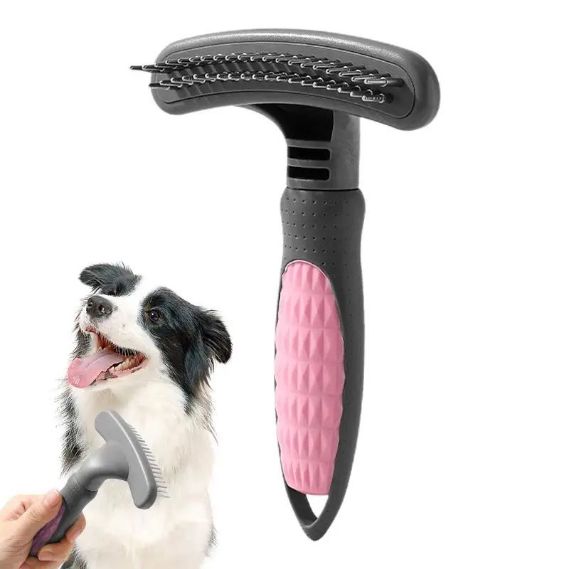 Pet Grooming Comb Cute Pet Grooming Comb Hair Removal Combs Effective Rustproof Shedding Brush For Puppies Pets Acceessories