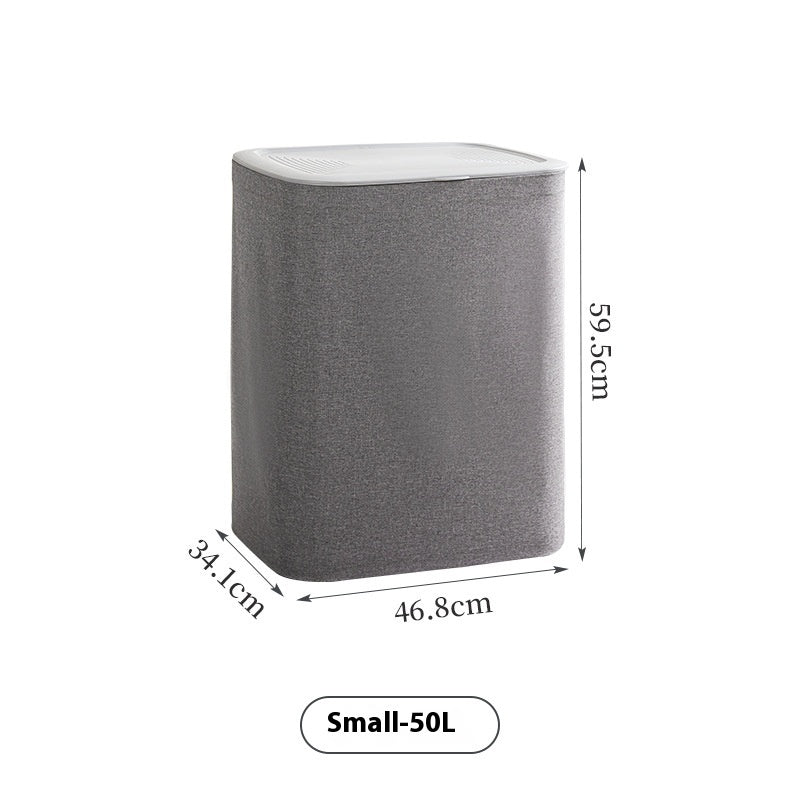 Fabric Bathroom With Lid Dirty Laundry Toys Sundries Storage Laundry Basket