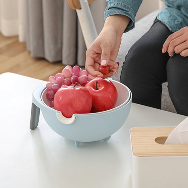 Draining Basket Kitchen Double-deck Home