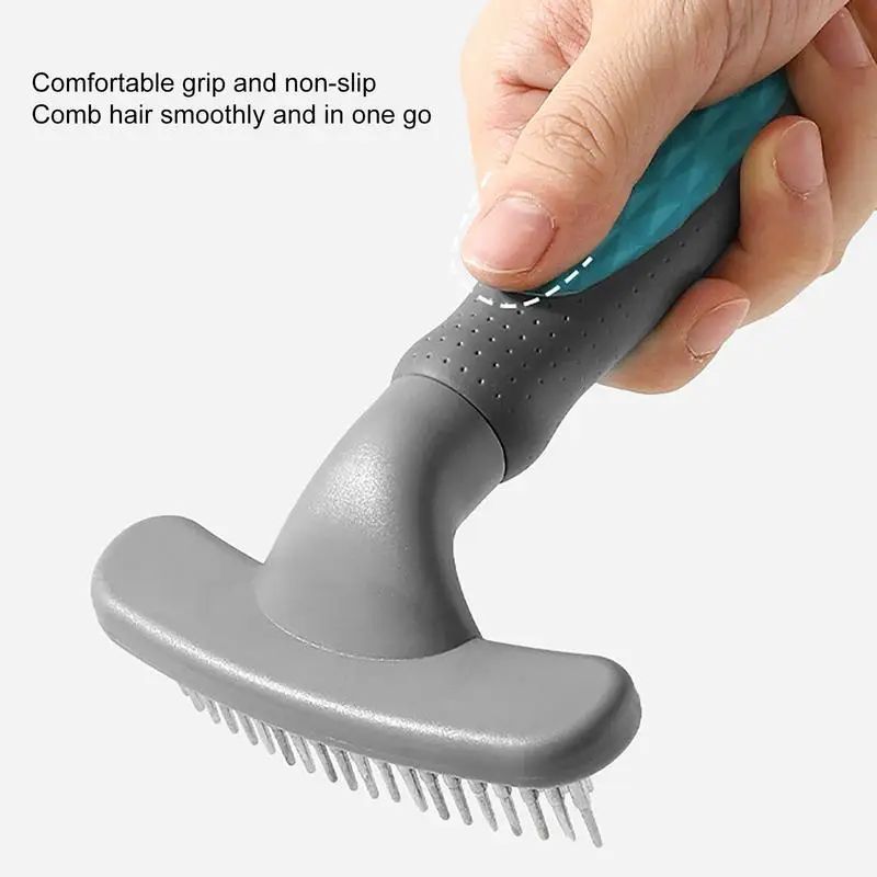 Pet Grooming Comb Cute Pet Grooming Comb Hair Removal Combs Effective Rustproof Shedding Brush For Puppies Pets Acceessories