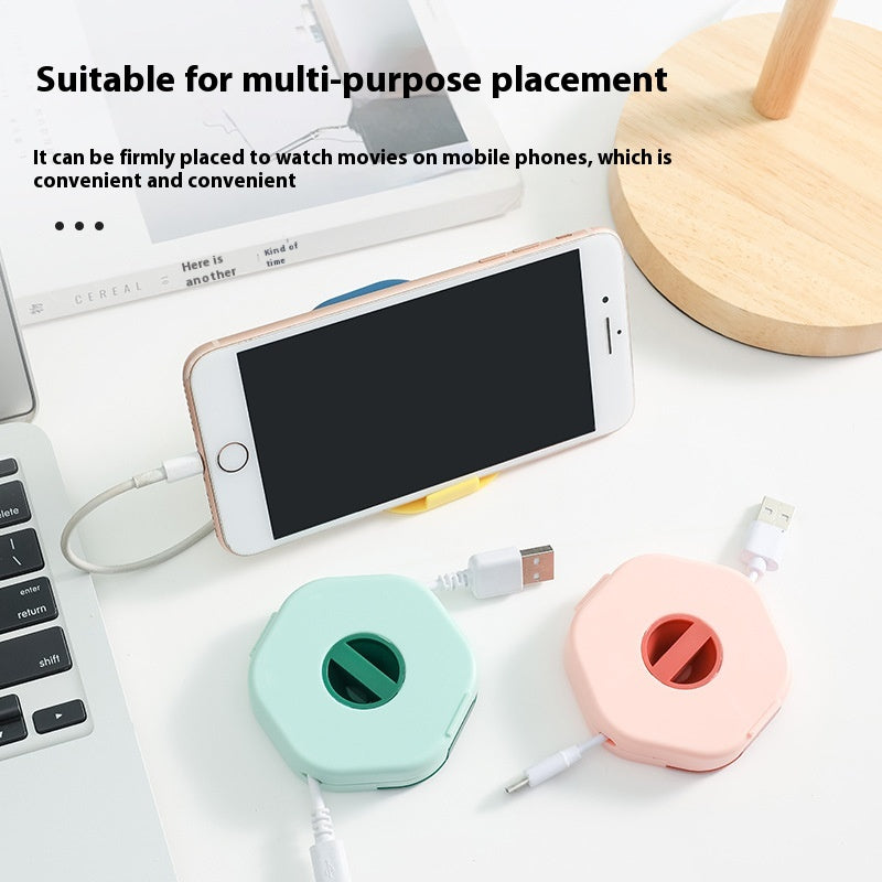Multiple Data Cable Storage Box Mobile Phone Charging Cable Cable Winder