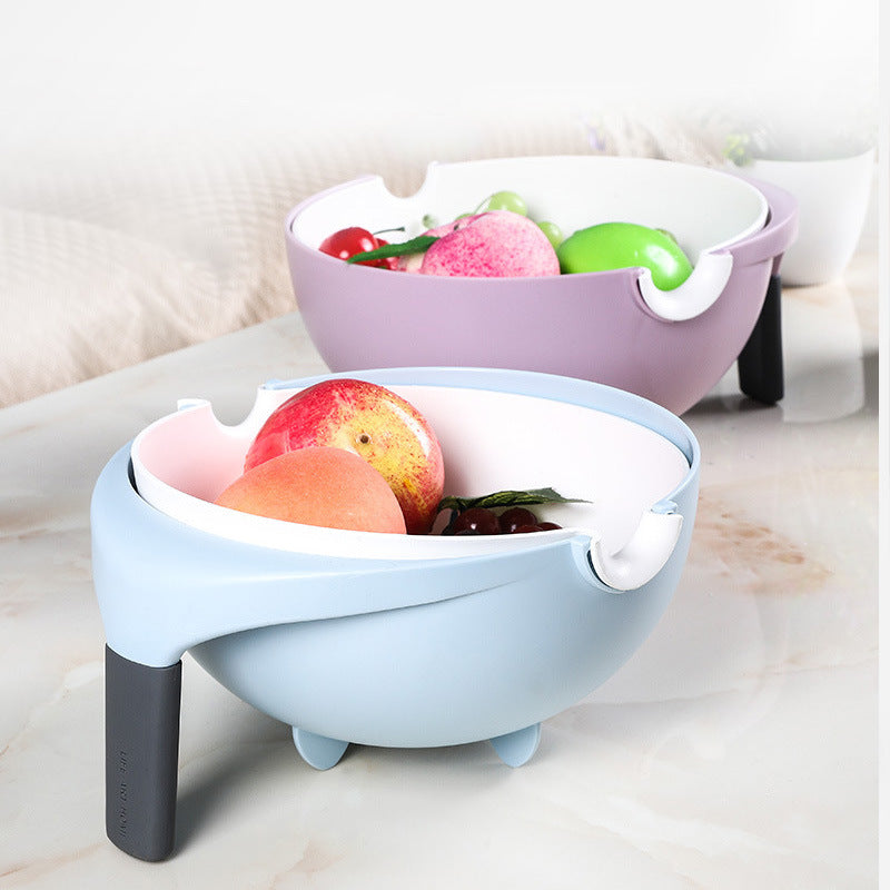 Draining Basket Kitchen Double-deck Home