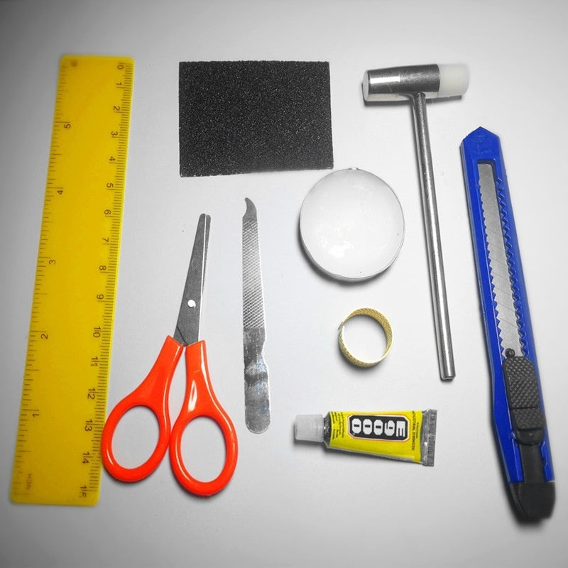 Manual Assembly Model Tool Suit Scissors Tweezers Ruler Tool Glue