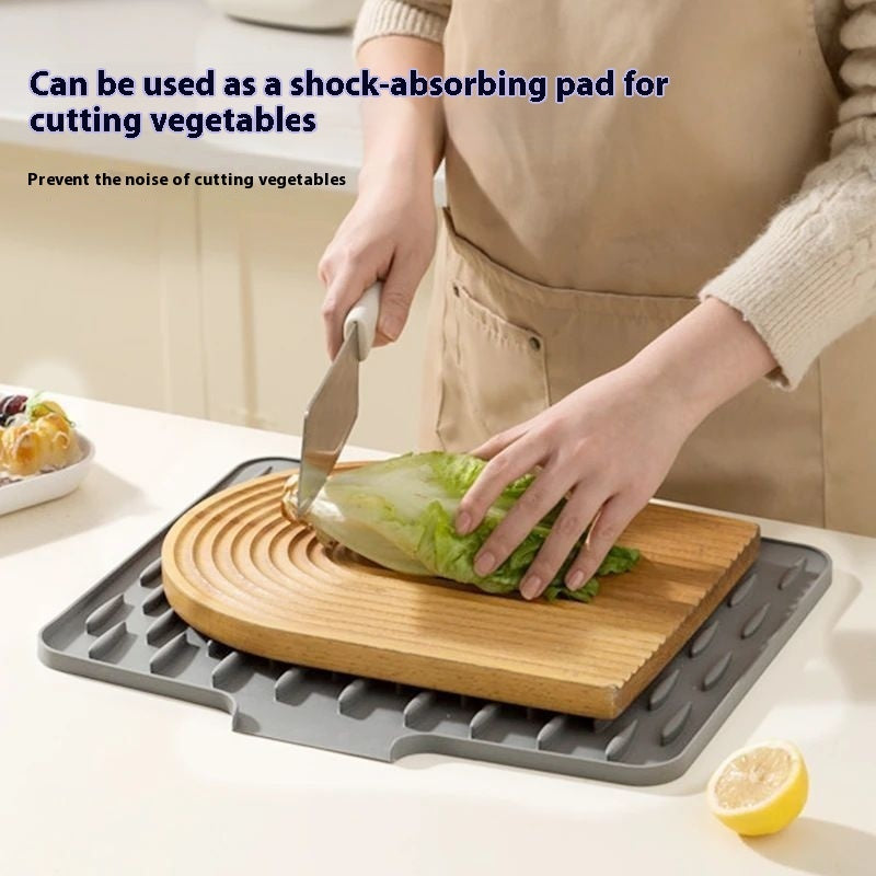 Countertop Slope Silicone Draining Pad Kitchen