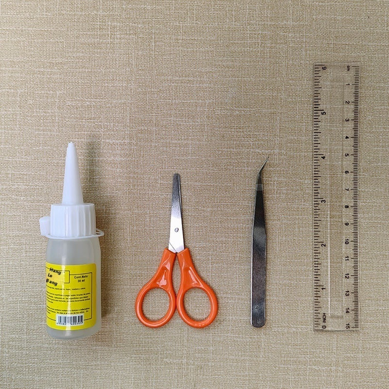 Manual Assembly Model Tool Suit Scissors Tweezers Ruler Tool Glue